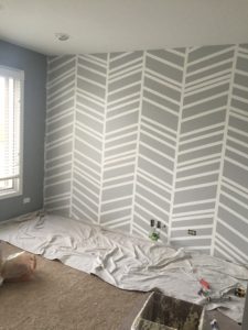 DIY Nursery accent wall