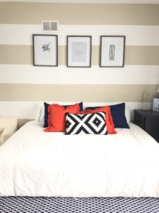 how to paint stripes on a wall