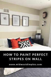 how to paint stripes on a wall