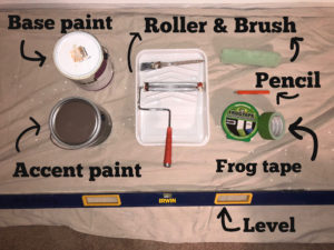 how to paint stripes on a wall