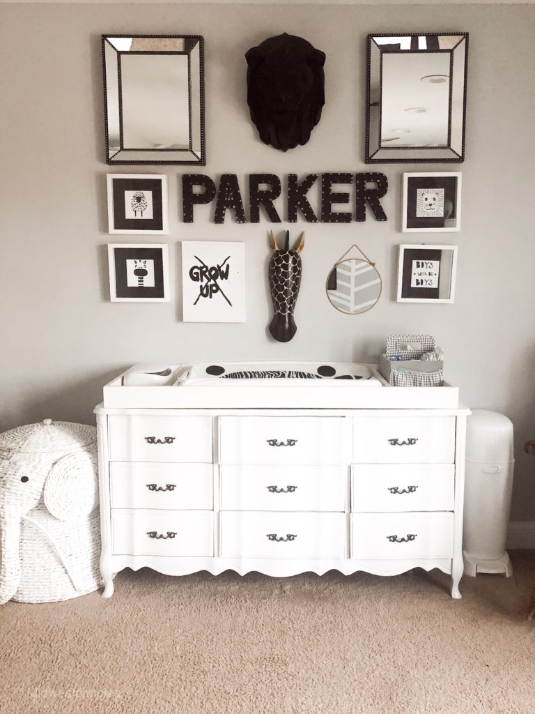 nursery room decor, monochrome nursery, black and white nursery, nursery must haves, baby must haves, nursery necessities, nursery room art
