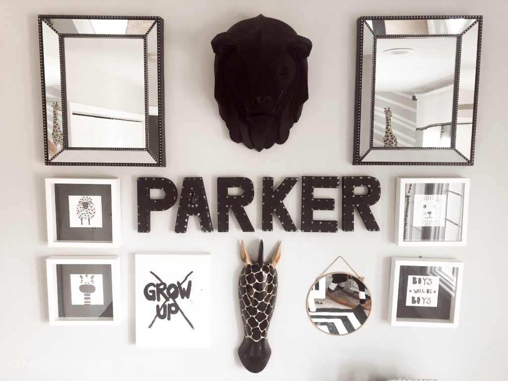nursery room decor, monochrome nursery, black and white nursery, nursery must haves, baby must haves, nursery necessities, nursery room art