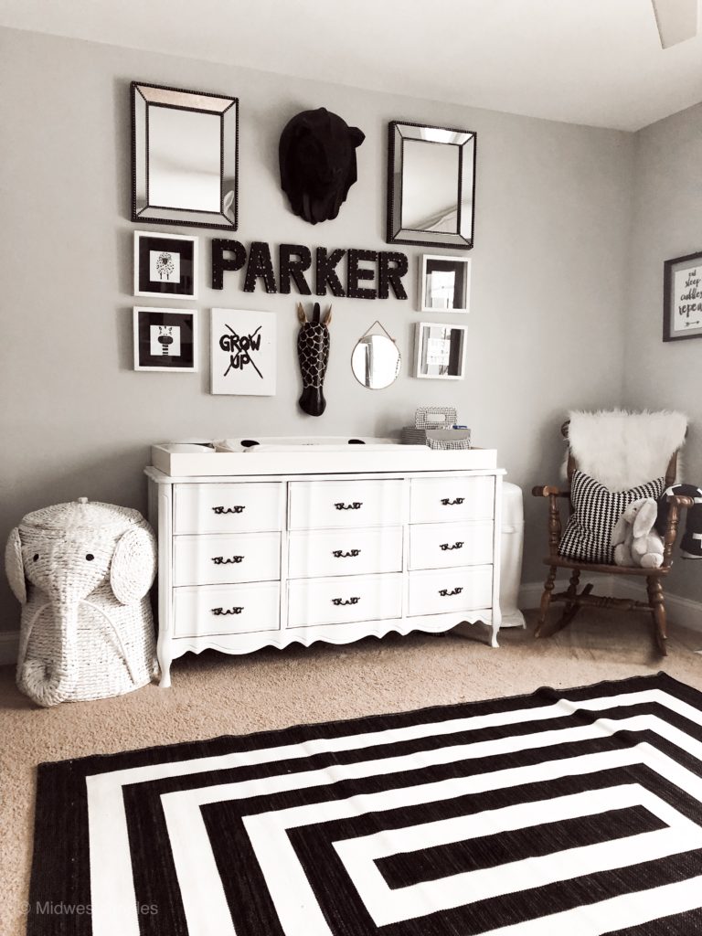 nursery room decor, monochrome nursery, black and white nursery, nursery must haves, baby must haves, nursery necessities, nursery room art